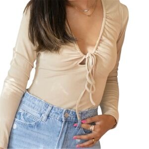 Express Supersoft Fitted Long  Sleeve Bodysuit